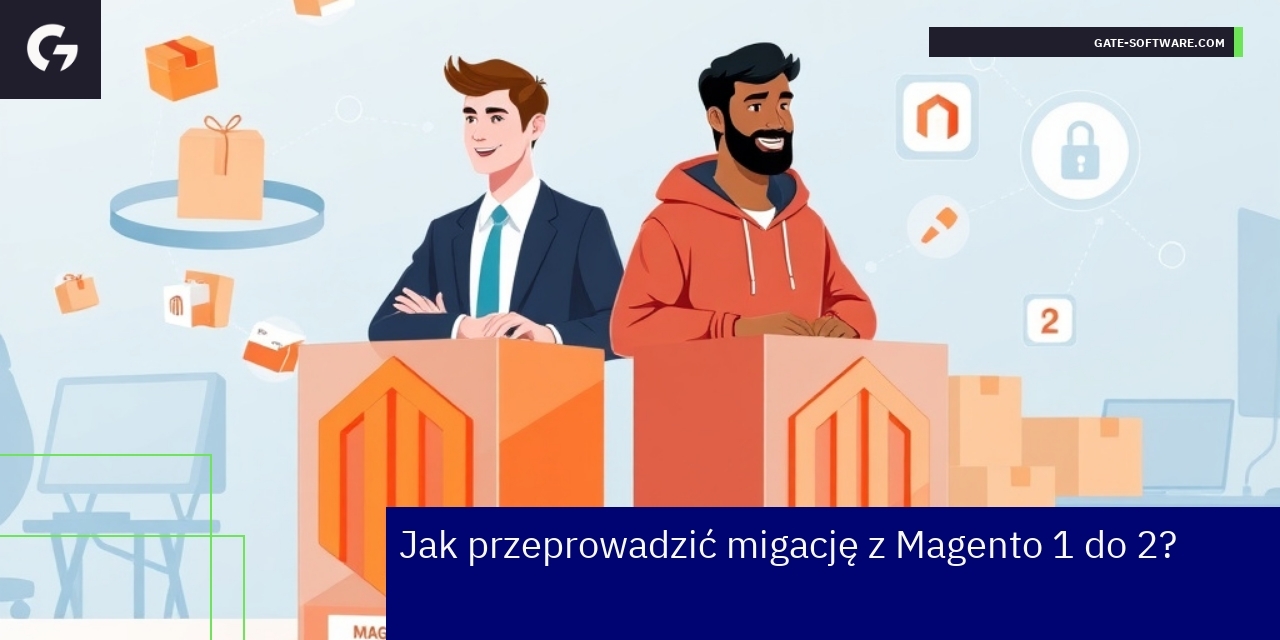 Schemat procesu migracji Magento platformy e-commerce
