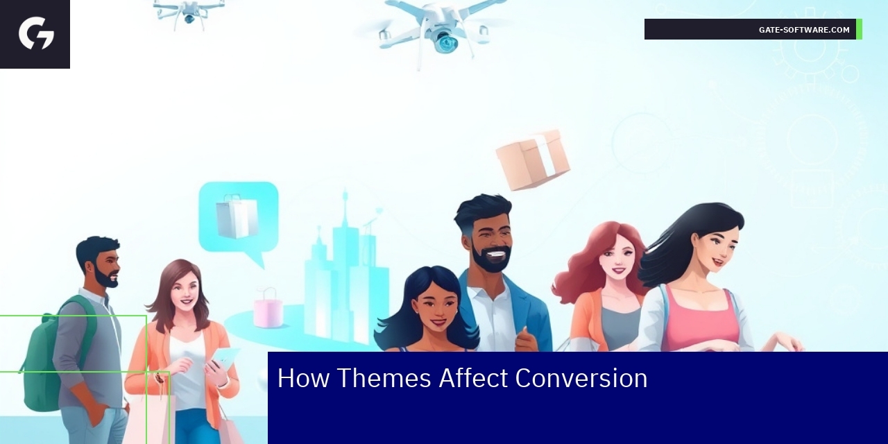 eCommerce theme elements and conversion metrics