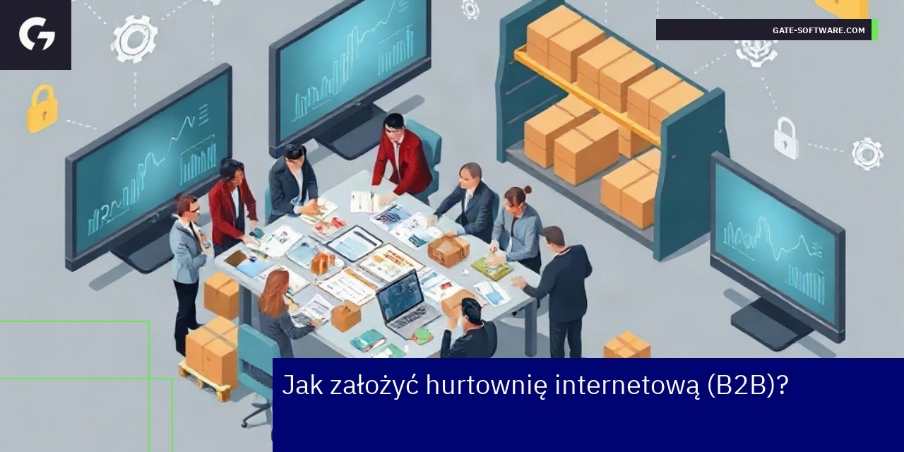 Schemat etapów zakładania hurtowni internetowej B2B