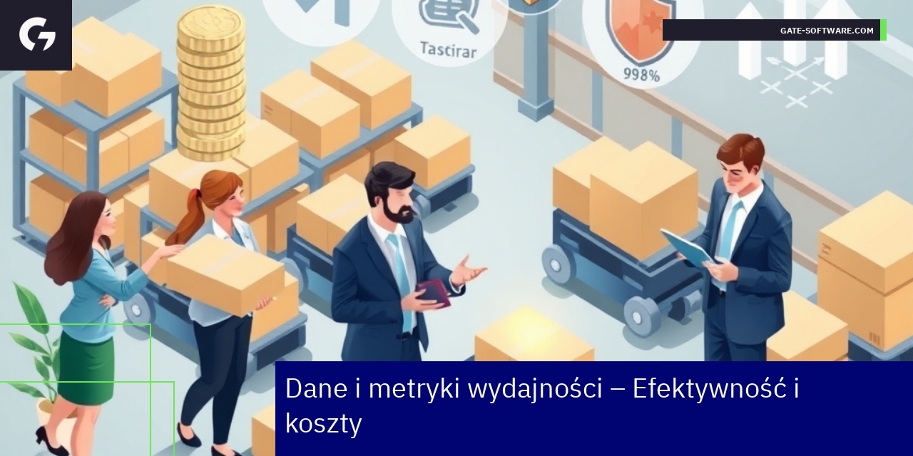 Wykresy i ikony przedstawiające metryki B2B