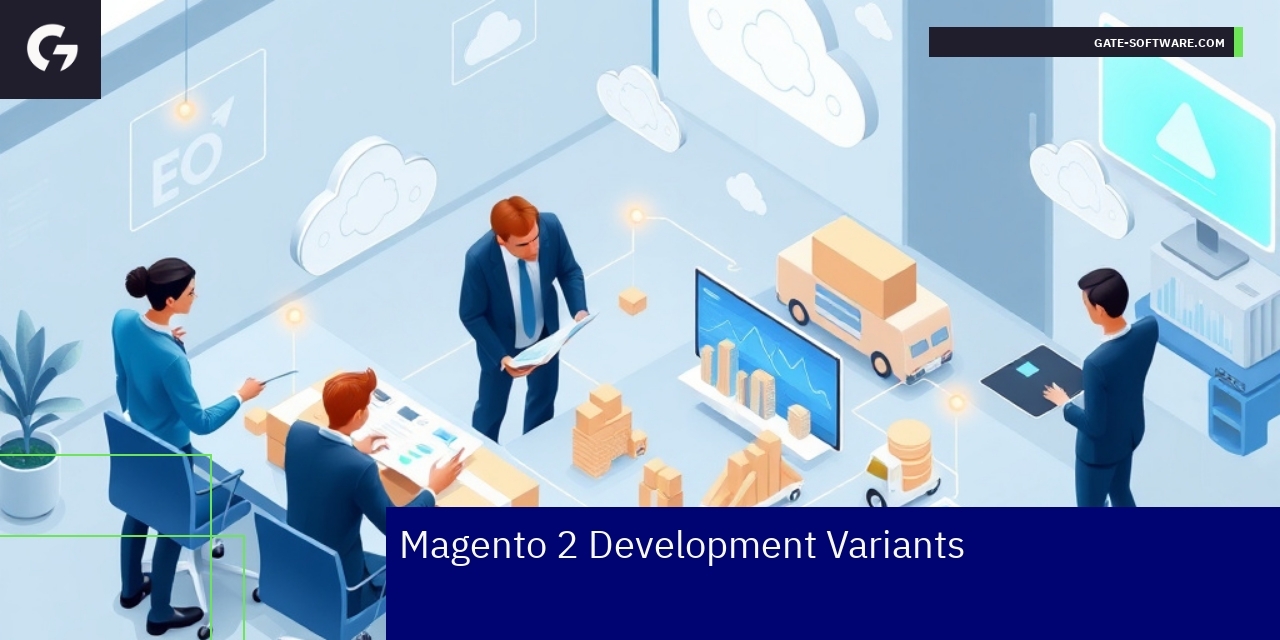 Magento 2 Development Variants and Integration Options Flowchart of Magento 2 development and system integrations
