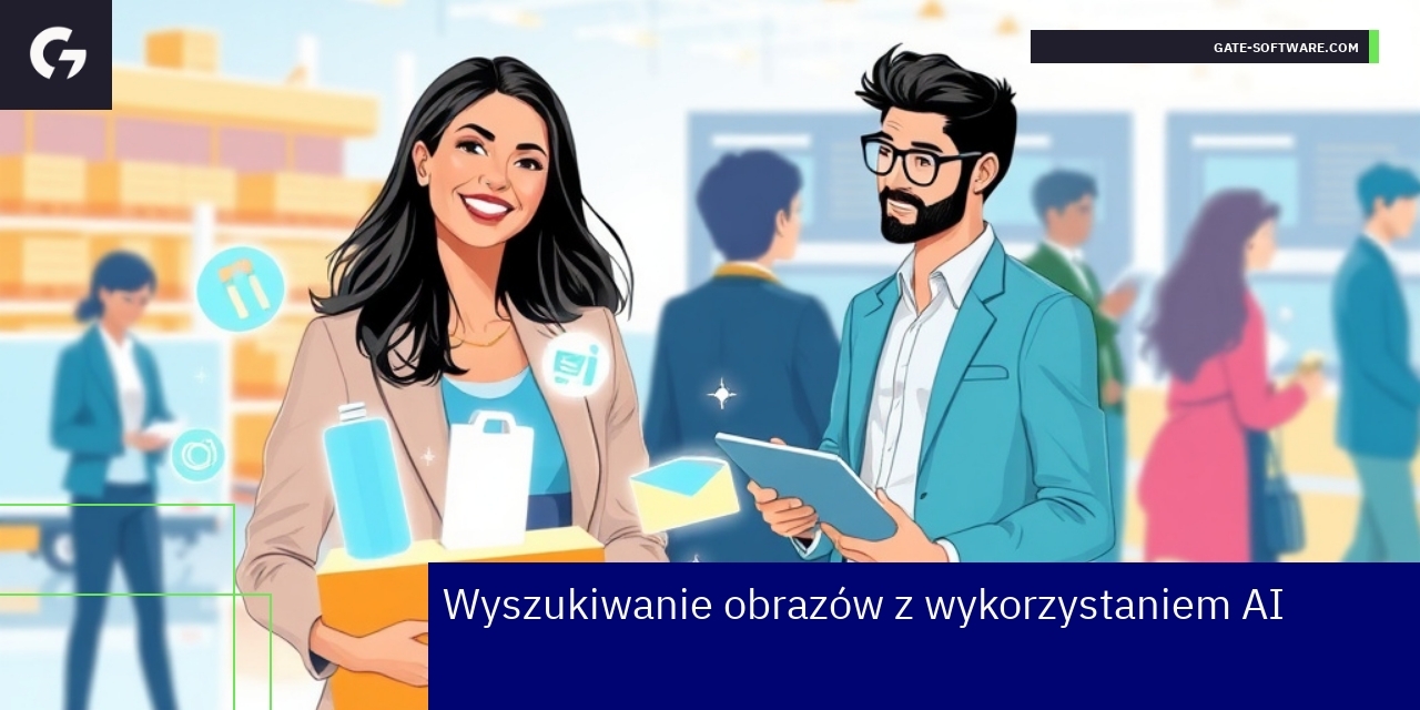 Grafika przedstawiająca analizę obrazów przez AI