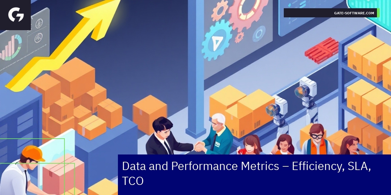 Key Metrics for UiR Project Efficiency Graphs and icons showing performance metrics