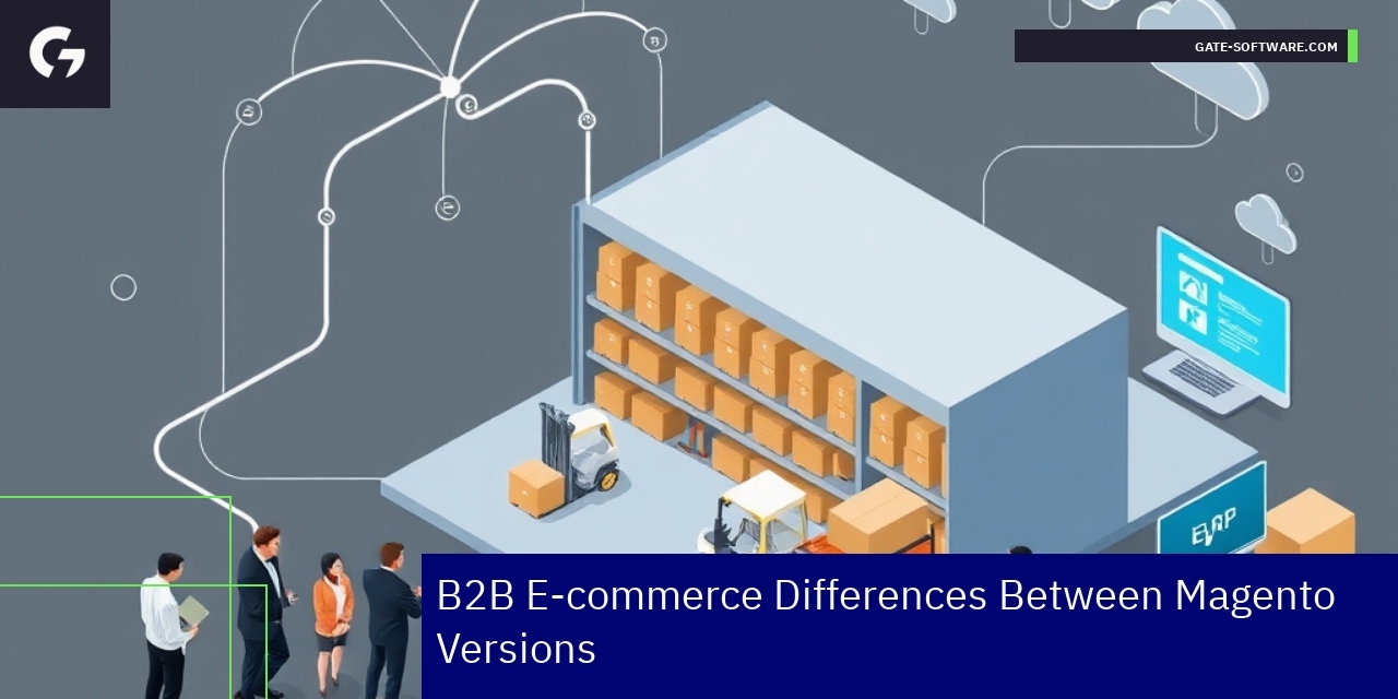 Magento 2 B2B interface with ERP integration concept