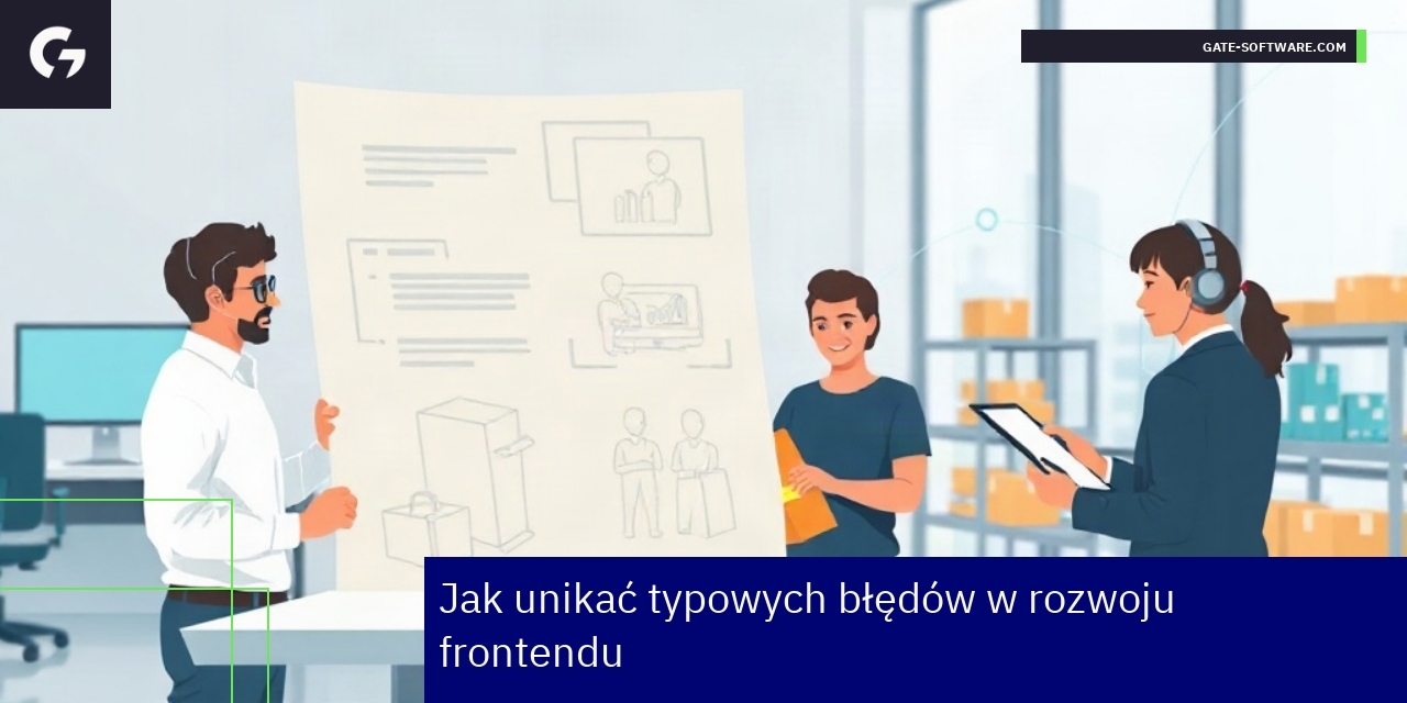 Jak unikać błędów w rozwoju frontendu Programista analizujący kod na ekranie laptopa