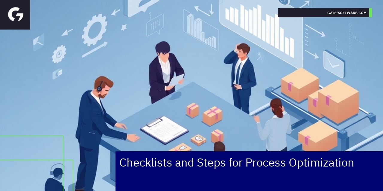 Magento 2 Process Optimization Checklists Checklist and gears representing process optimization