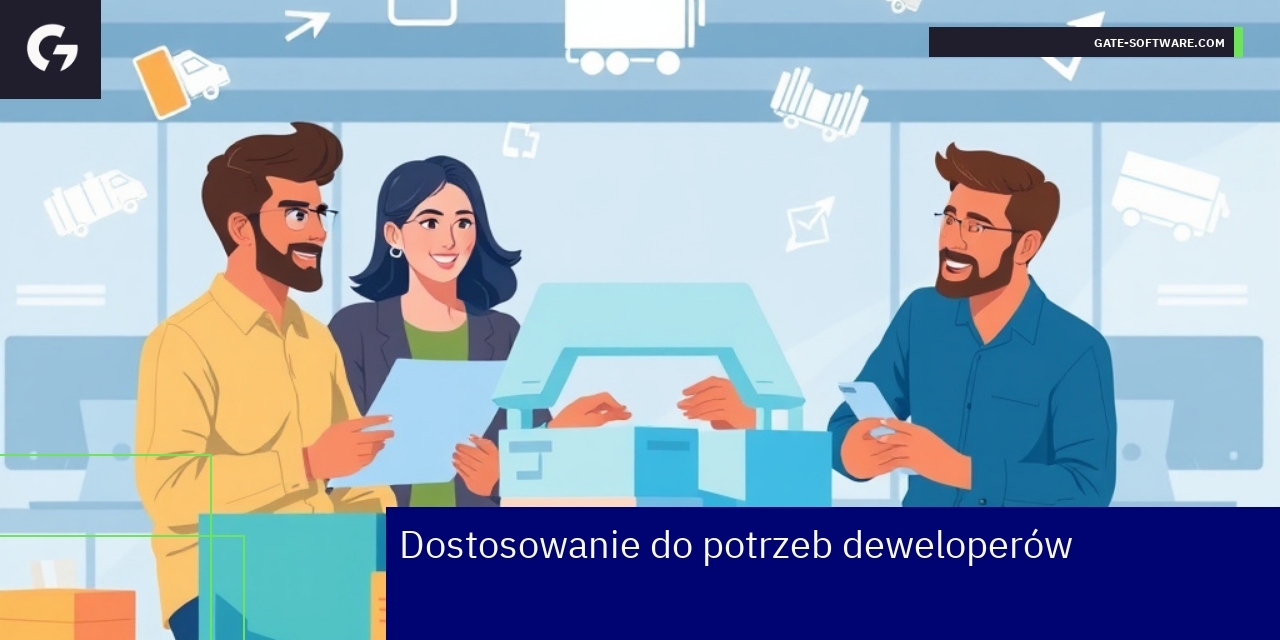 zespół programistów pracujący nad front-endem