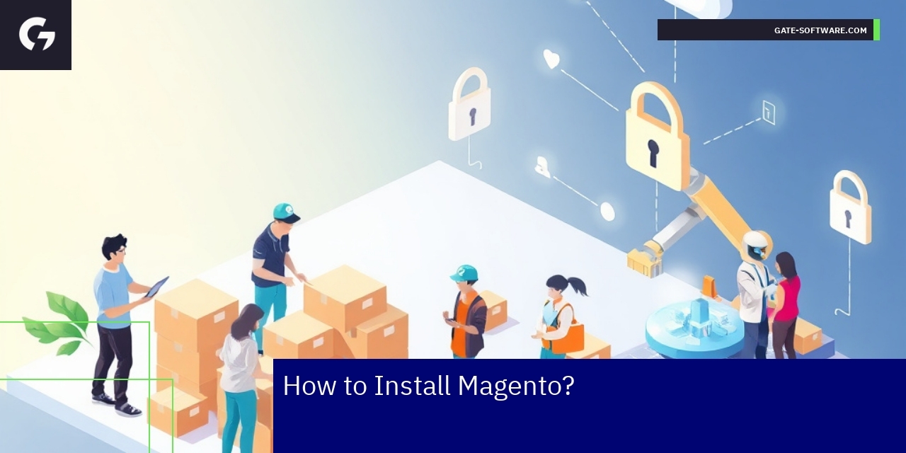 Magento Installation Guide Overview Diagram showing Magento installation steps