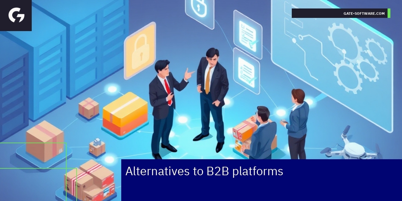 Choosing the Best B2B Ecommerce Platform Diagram comparing B2B platform features and options