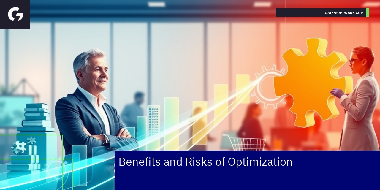 Diagram showing Magento 2 optimization benefits and risks