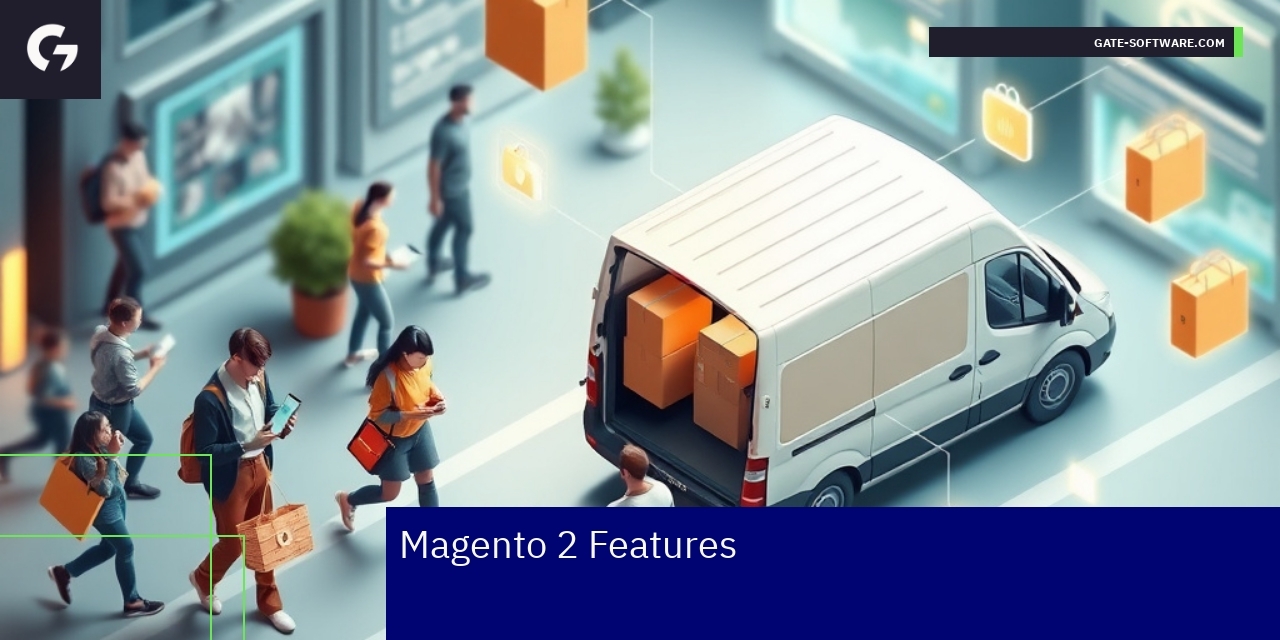 Key Magento 2 Features for E-commerce Success Mobile devices and multistore management concept