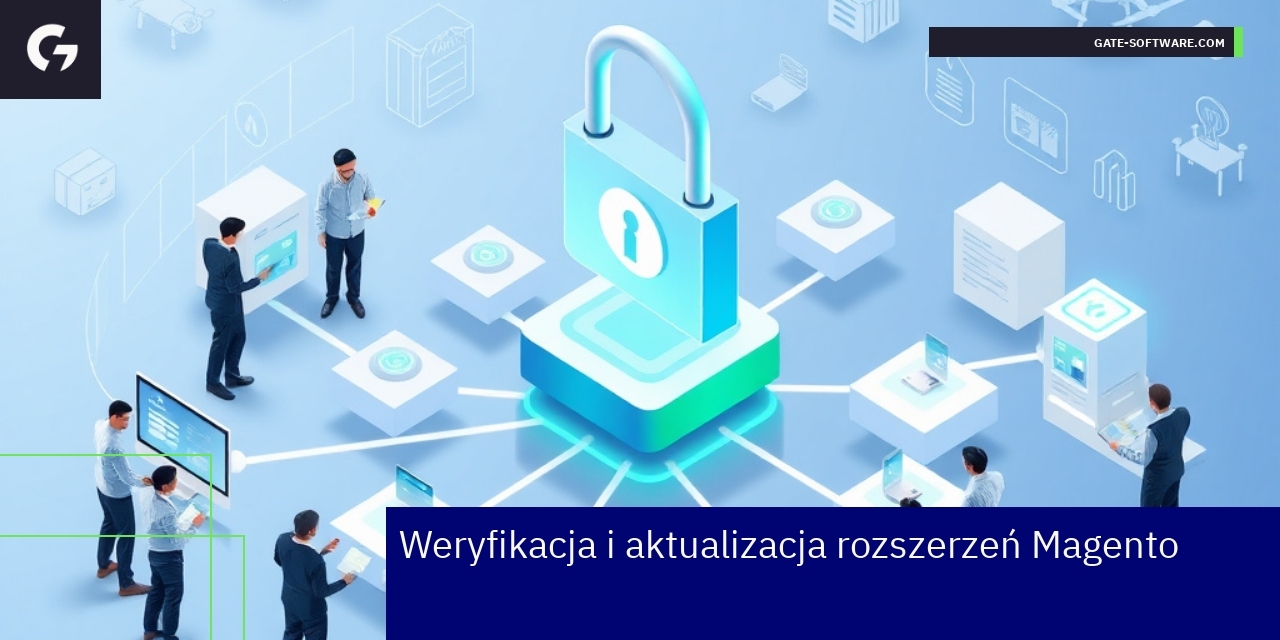 Ekran sklepu Magento z zabezpieczeniami i zamkiem