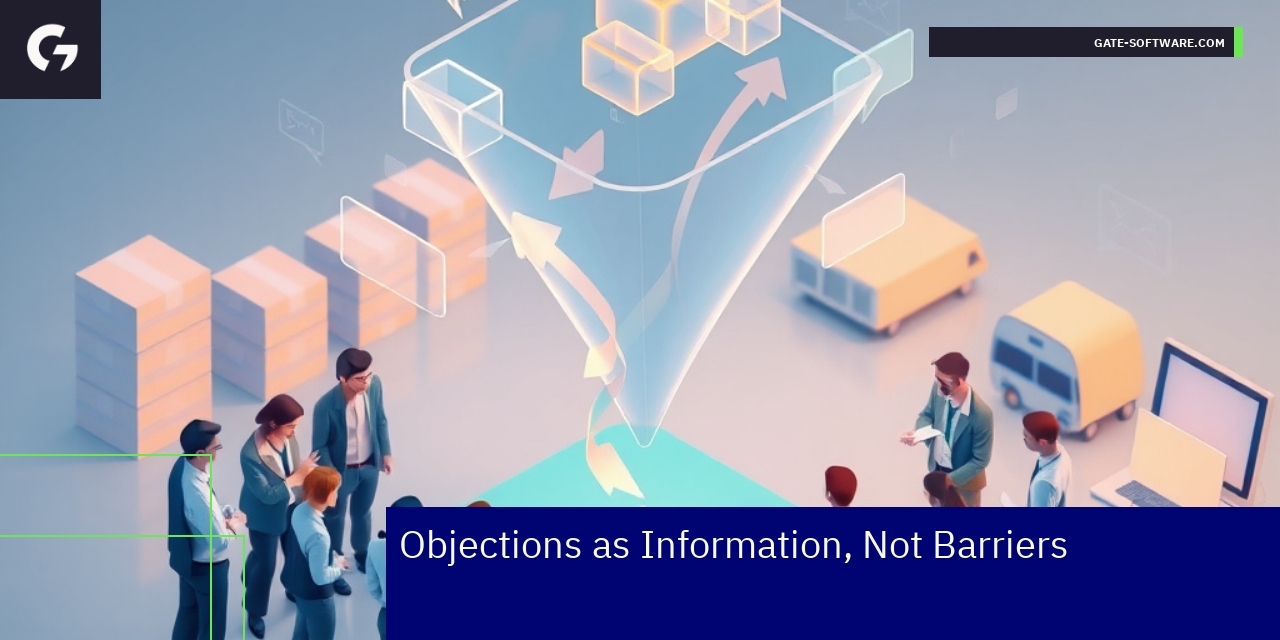 Leveraging Objections for B2B E-commerce Success Business team analyzing objections data and sales strategy