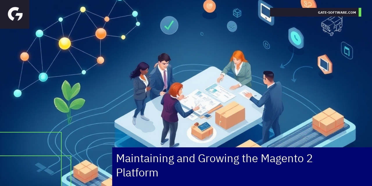 Magento 2 platform growth and optimization illustration