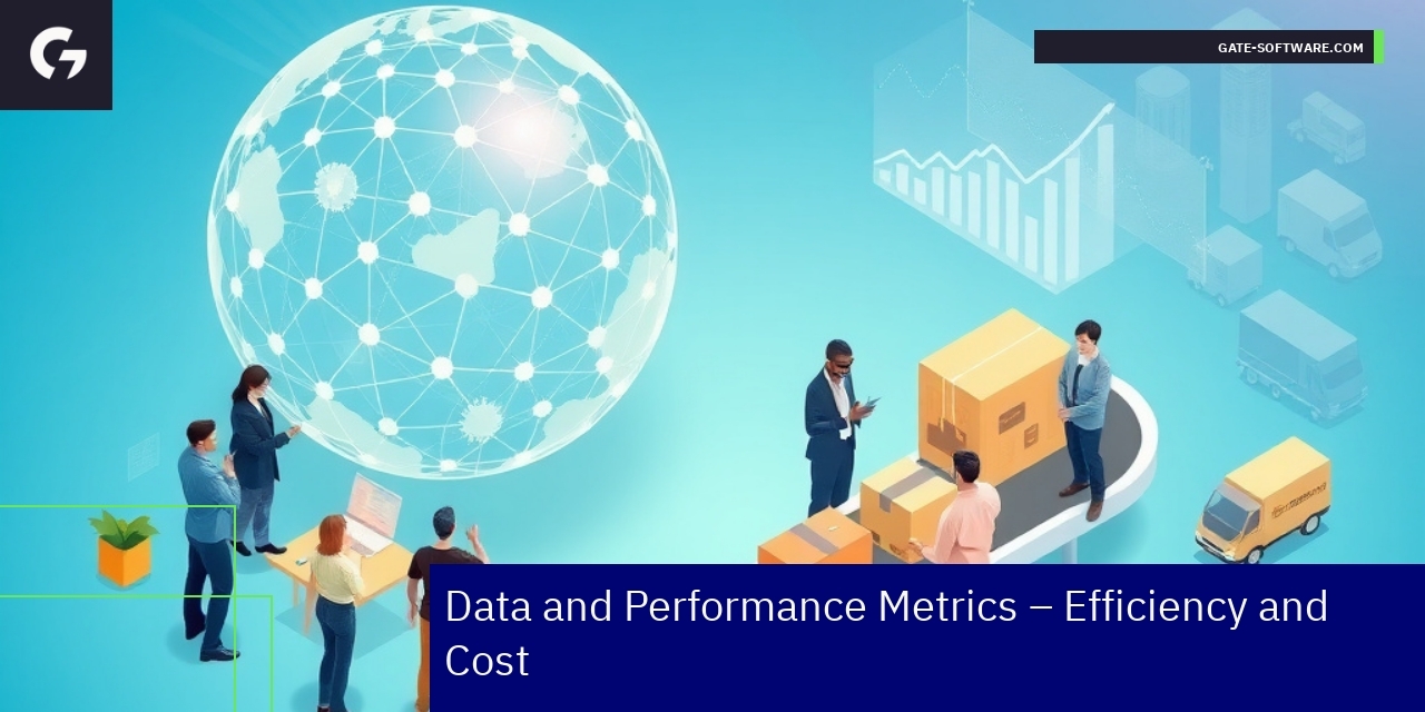 Graph showing B2B ecommerce efficiency and cost metrics