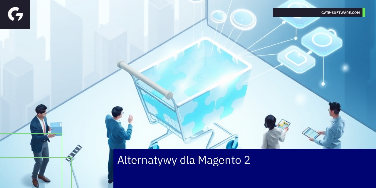 Logotypy platform e-commerce: Magento, Shopify, WooCommerce
