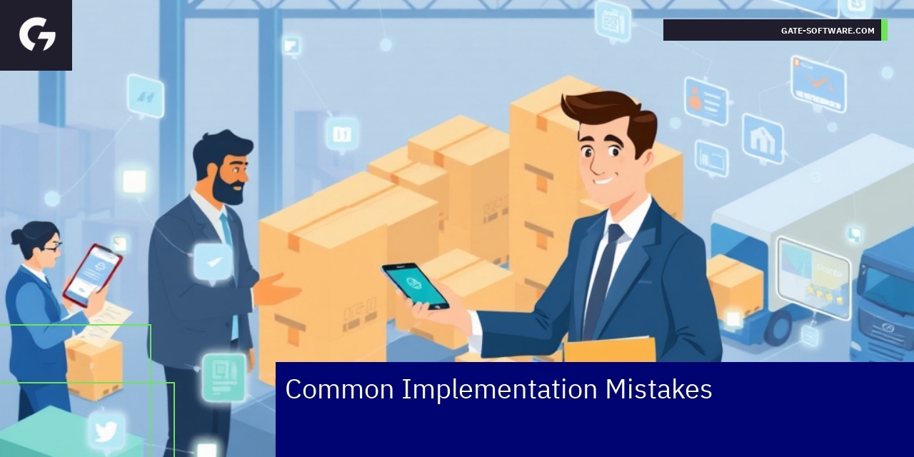 Illustration of B2B ecommerce process with order and inventory