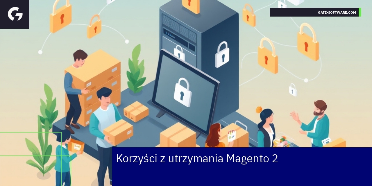 Diagram korzyści i zagrożeń utrzymania systemu Magento 2