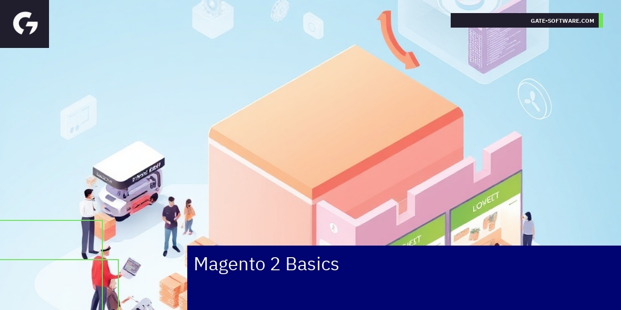 Magento 2 Themes and Benefits Overview Graphical illustration of Magento 2 theme benefits