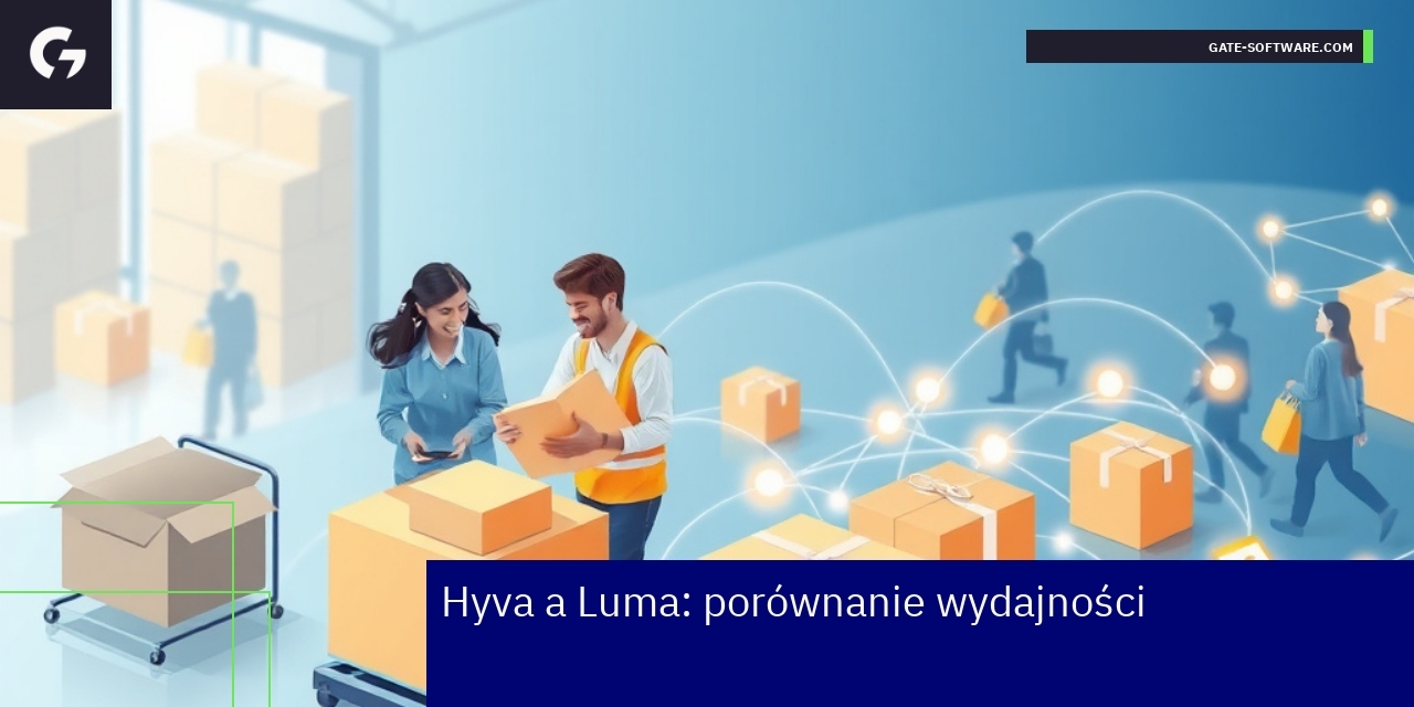 Wykres pokazujący różnice między Hyva a Luma