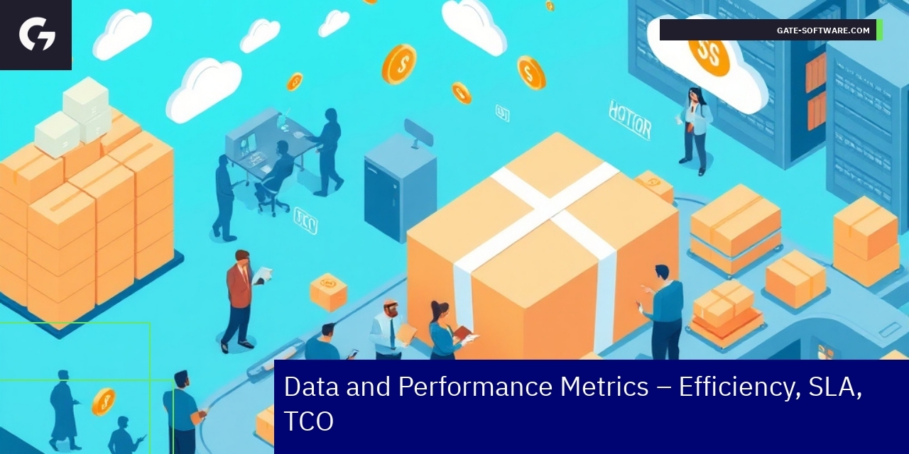 Graph showing project metrics and business performance