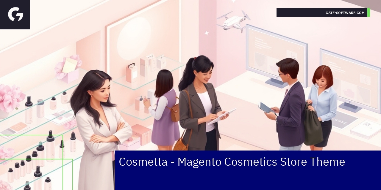 Cosmetics store frontend design on multiple devices