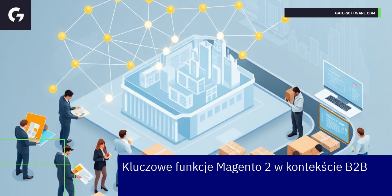Diagram funkcji Magento 2 w e-commerce B2B