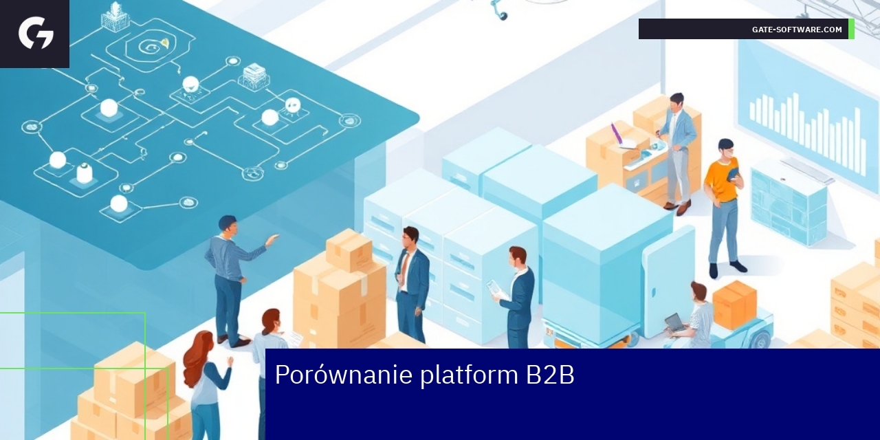 Schemat różnic platform B2B i ich funkcji
