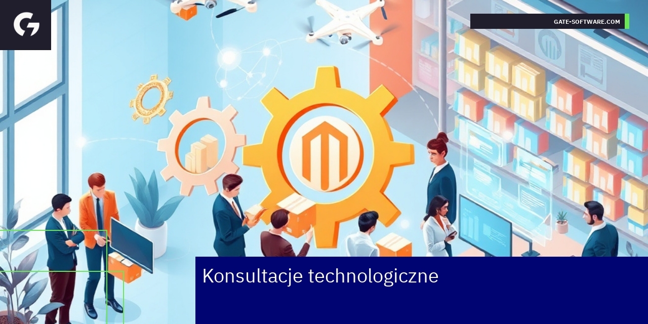 Ilustracja migracji i automatyzacji sklepu Magento