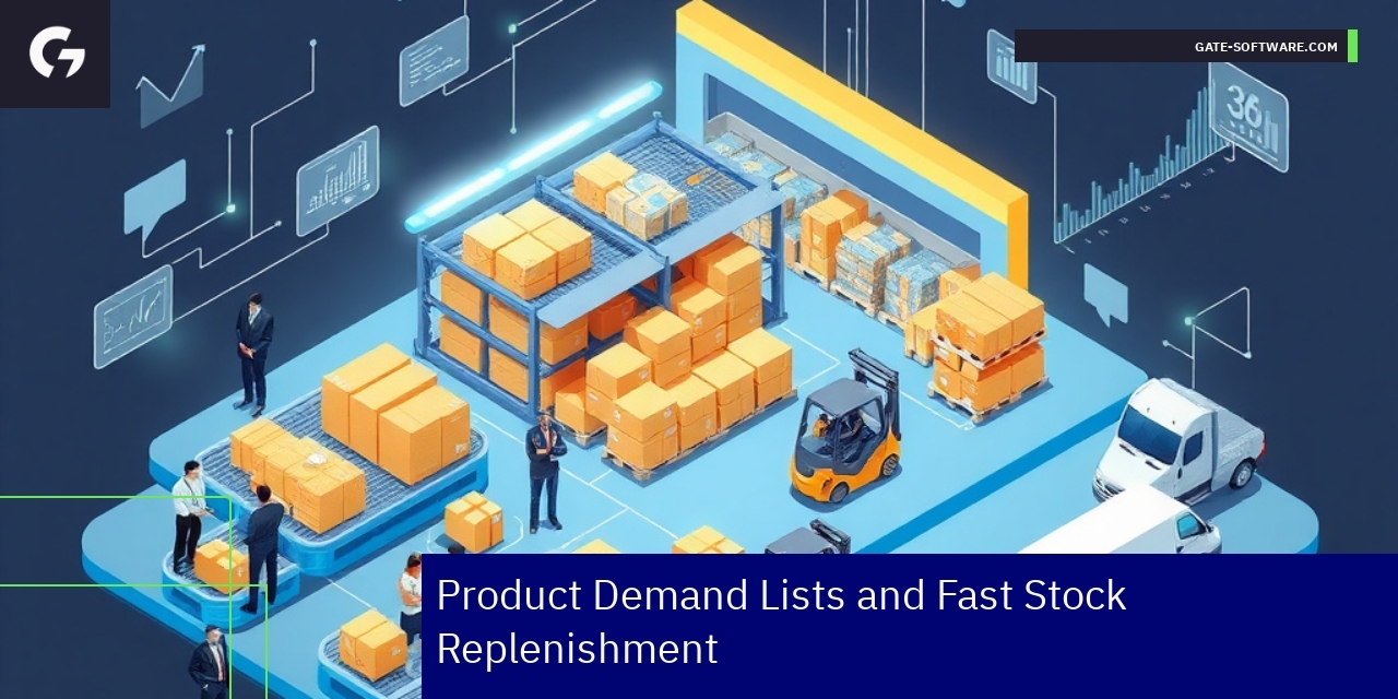Business team using personalized inventory software