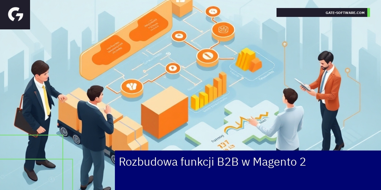 Schemat funkcji B2B i integracji w Magento 2