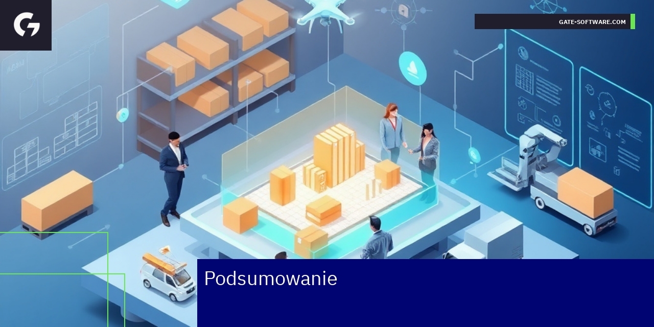 Schemat platformy Magento z ikonami sztucznej inteligencji