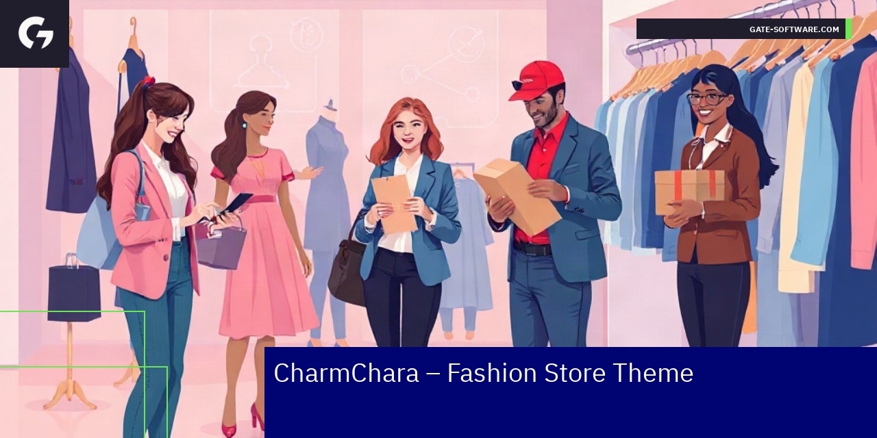 CharmChara Fashion Store Theme Features User interface showing theme features overview