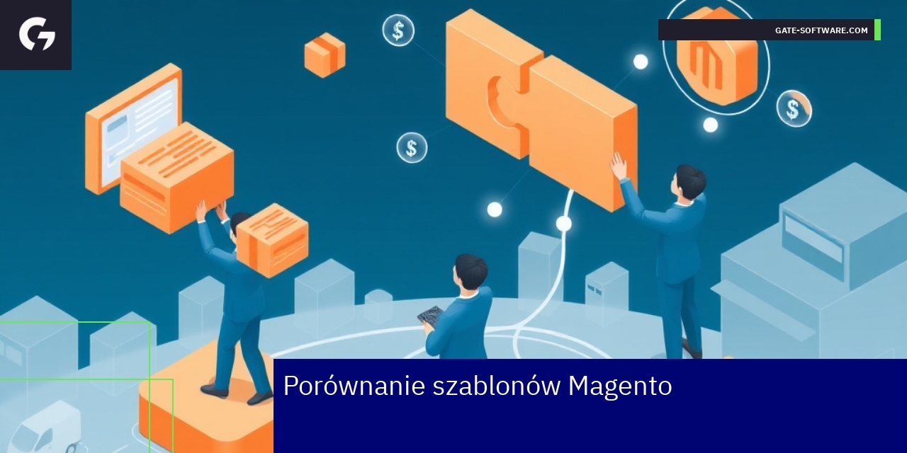 Schemat porównujący Magento Luma, Porto i Hyva