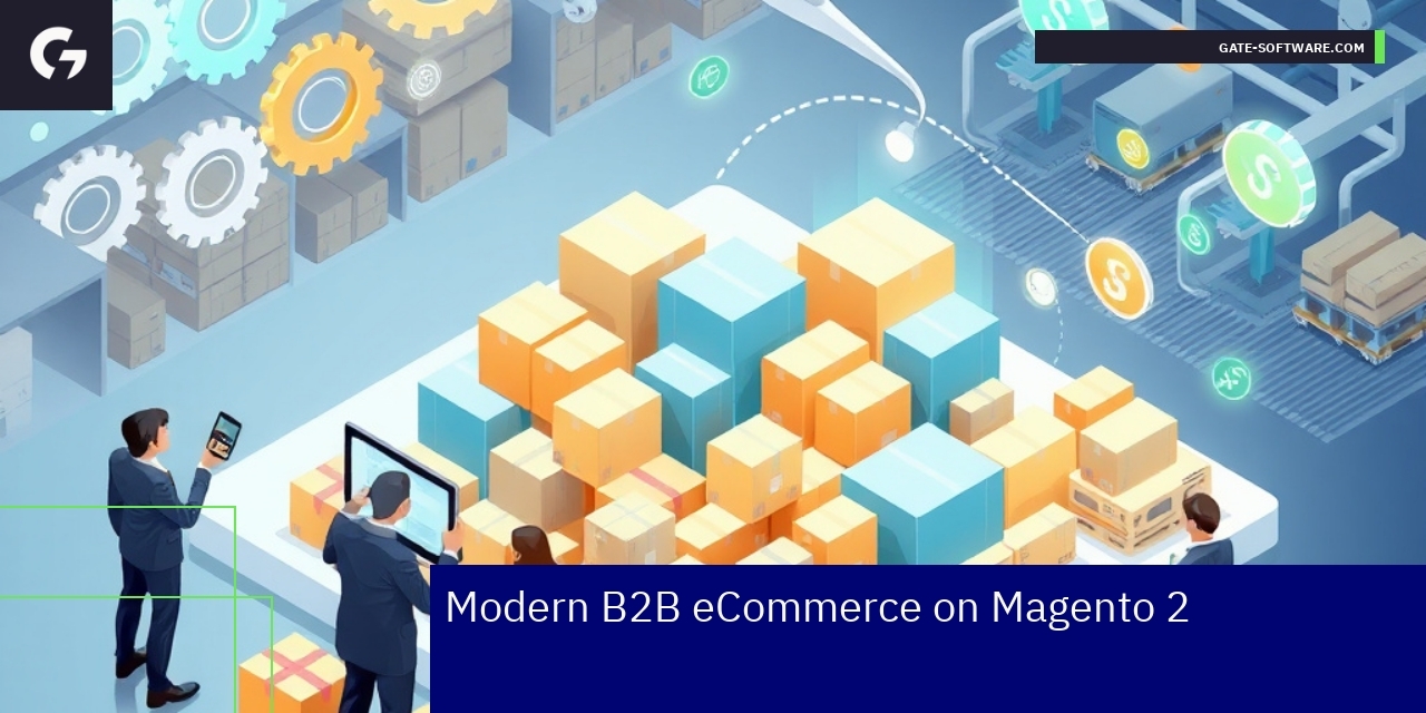 Illustration of Magento 2 B2B eCommerce functionality