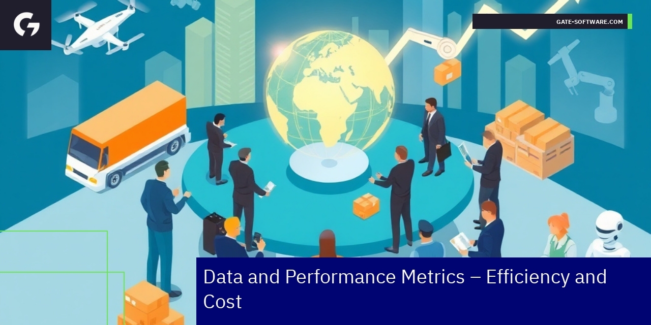B2B Efficiency and Performance Metrics Overview Graphs showing B2B efficiency and cost improvements