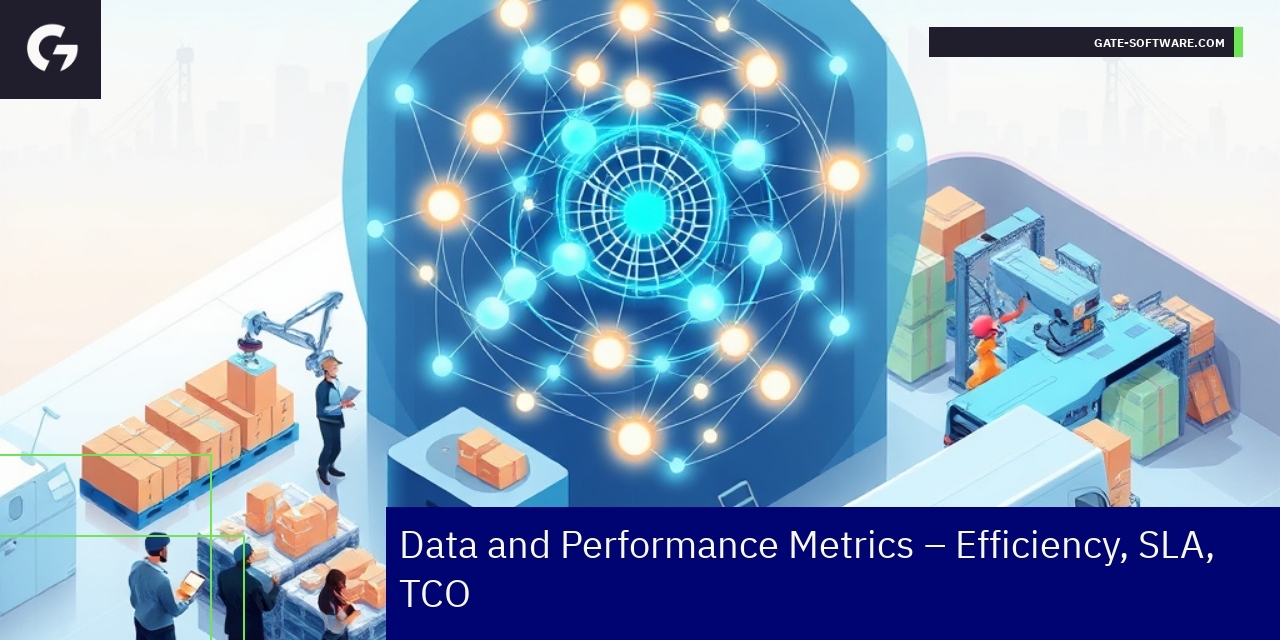 Charts showing B2B efficiency and cost metrics