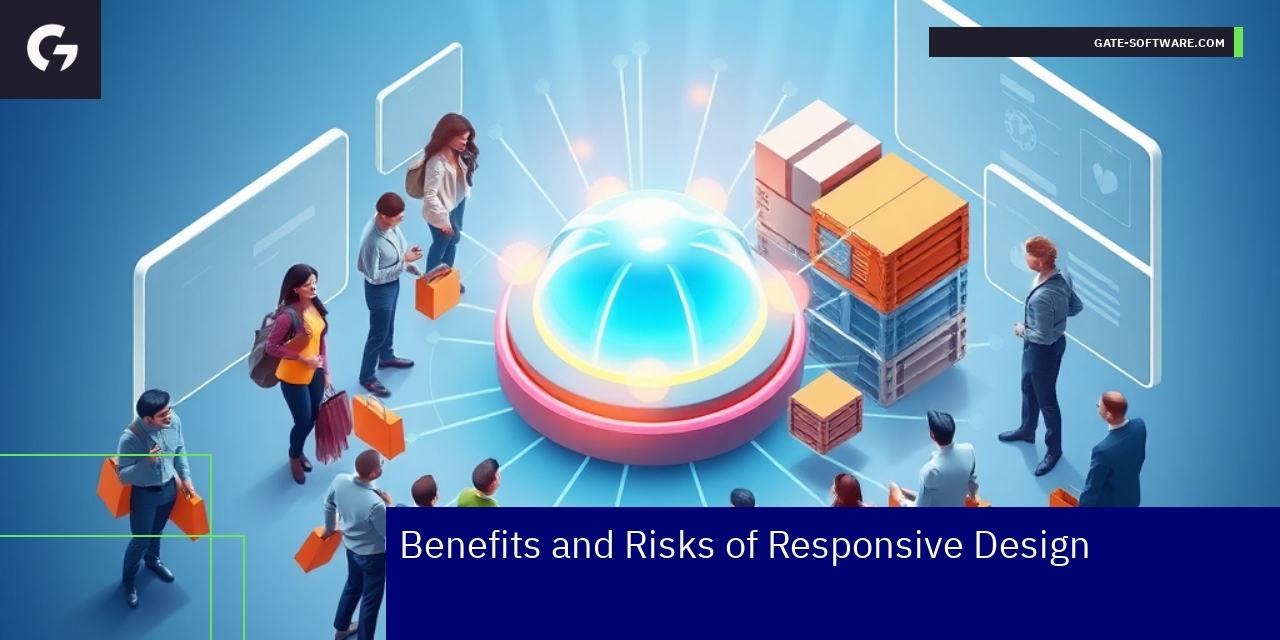 Diagram illustrating benefits and risks of responsive design