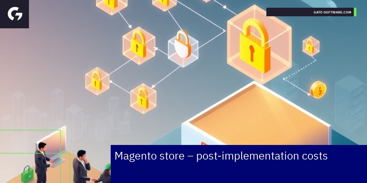 Diagram showing Magento store costs and optimization points