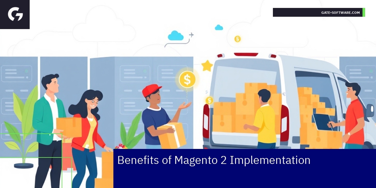 Magento 2 platform features icons and benefits