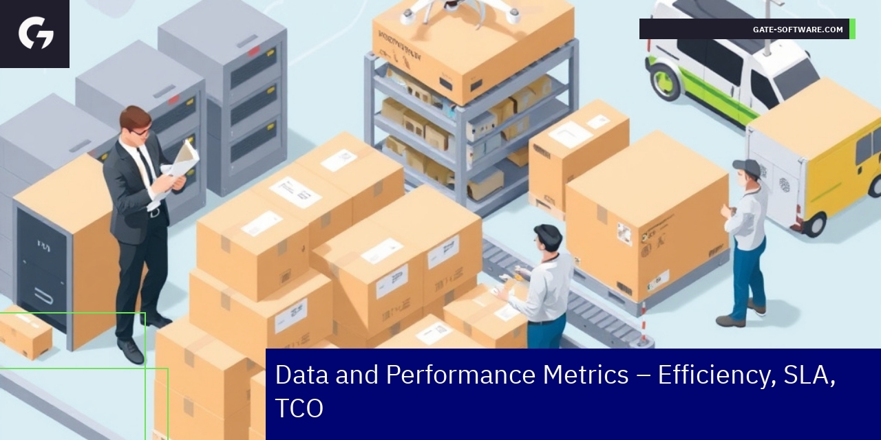 Graph showing project timelines and SLA efficiency