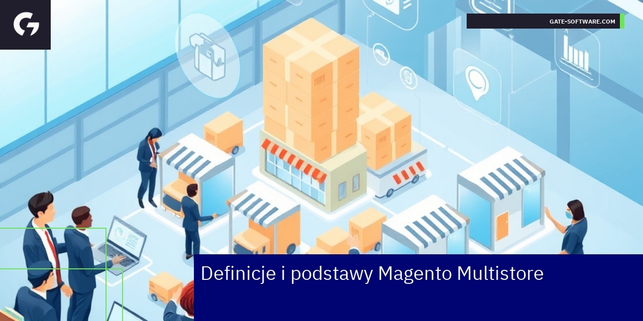 Schemat zarządzania wieloma sklepami Magento Multistore