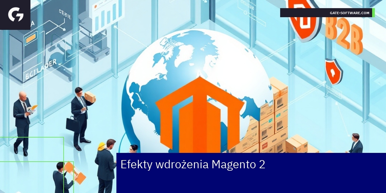 Schemat korzyści wdrożenia platformy Magento 2 B2B