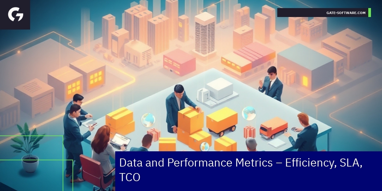 Graph showing operational efficiency and cost reduction metrics