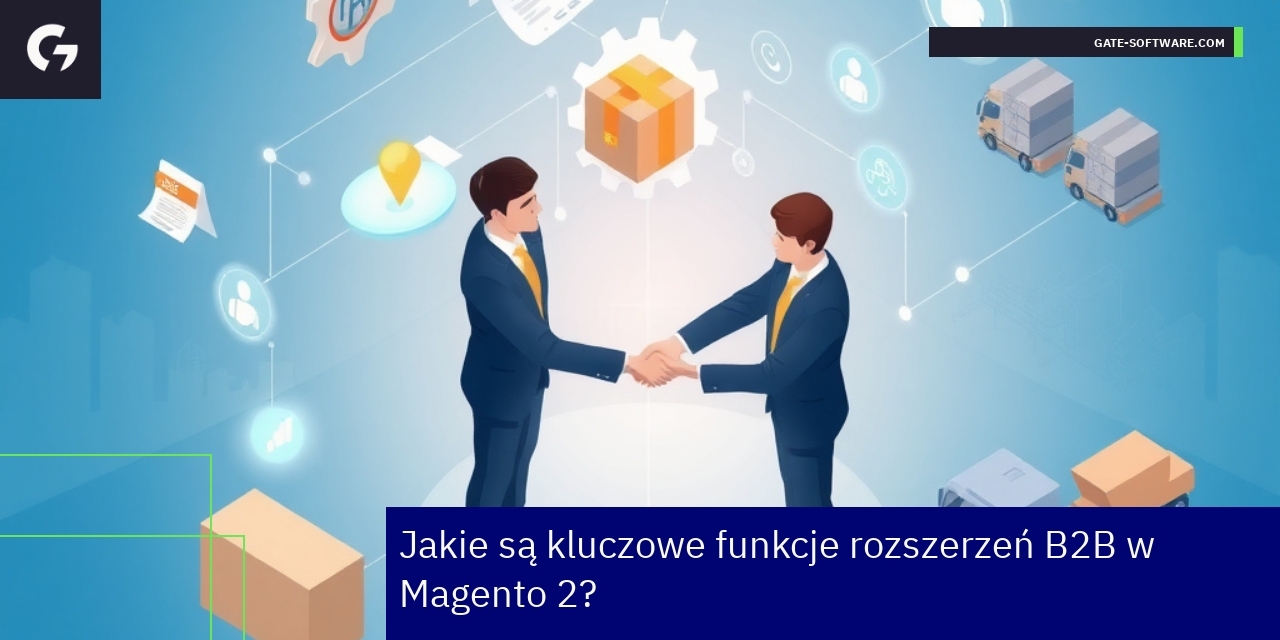 Schemat funkcji i modułów B2B w Magento 2