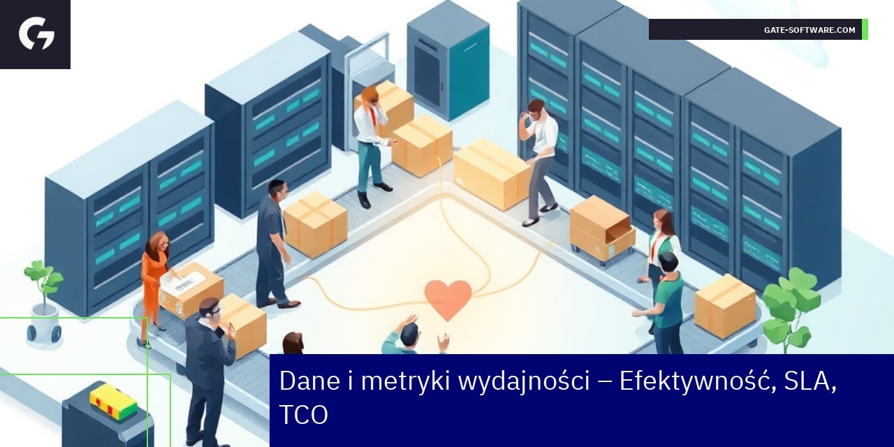 Wykresy i dane metryk wydajności w projektach B2B