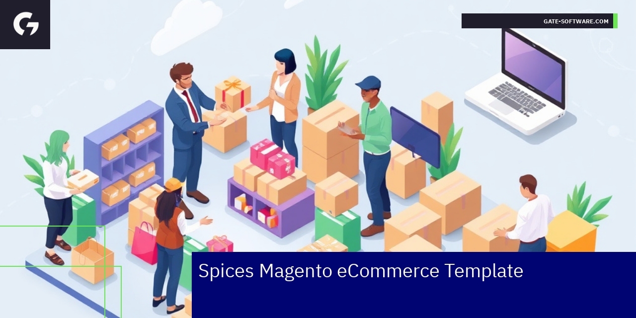 Magento 2 interface with customer and marketing icons
