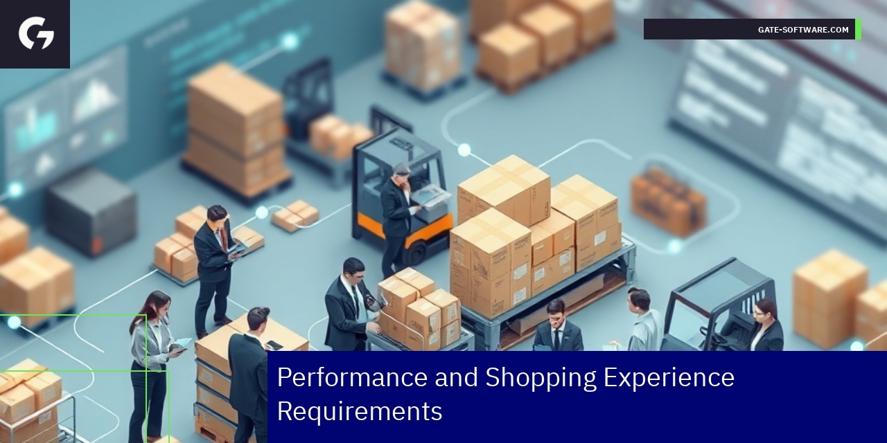 Graph showing Magento performance and B2B shopping features