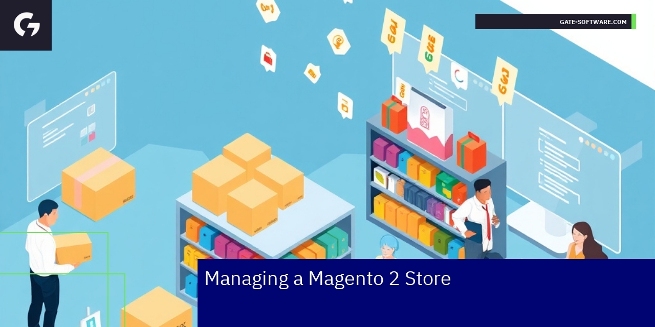 Managing a Magento 2 Store Efficiently Magento 2 store management icons and dashboard