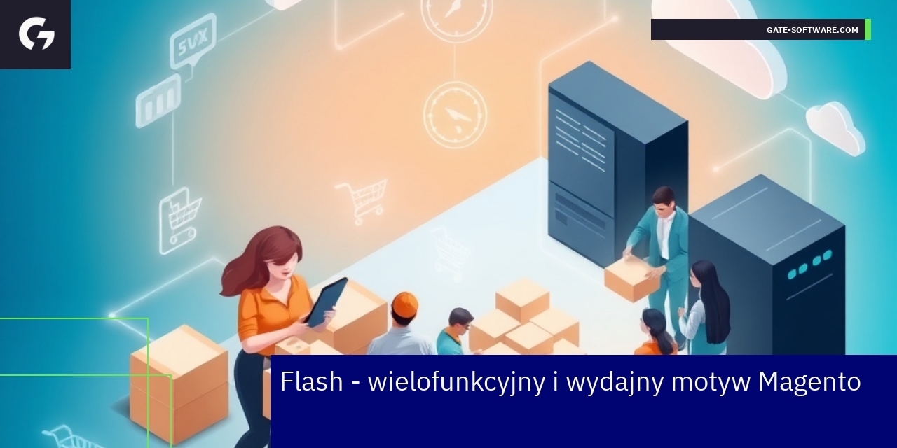 Interfejs mobilny szablonu Flash dla Magento